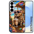 Coque pour Galaxy A08 A18 A28 A38 A58 capybara beach