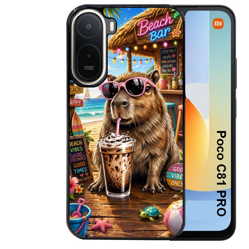 Coque pour POCO C81 PRO capybara beach