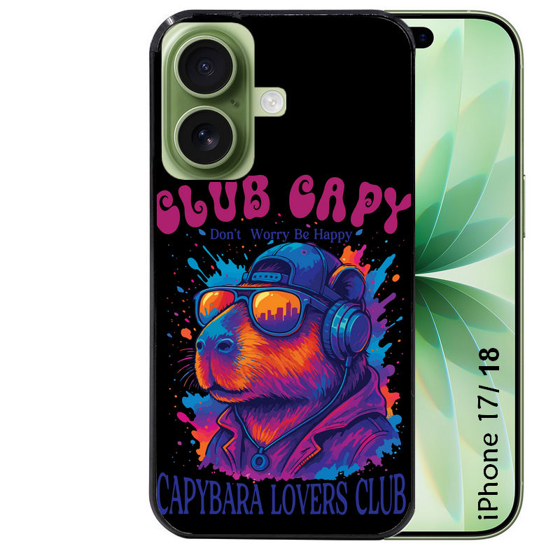 Coque pour Iphone 18 / PRO / PRO MAX / 18E capybara club