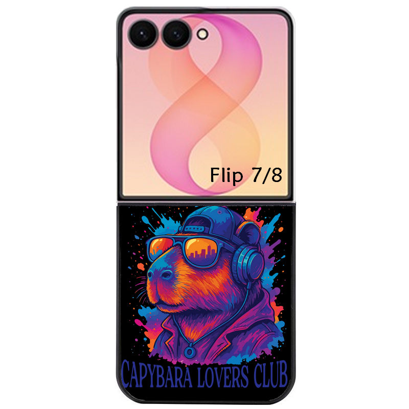 Coque pour Z FLIP 6 7 8 capybara club