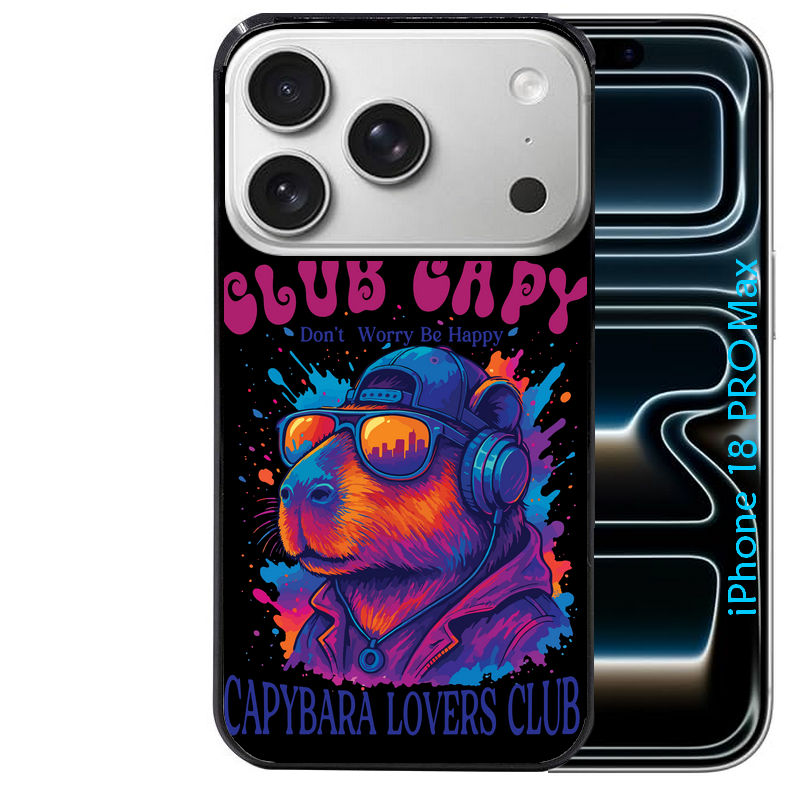 Coque pour Iphone 18 / PRO / PRO MAX / 18E capybara club