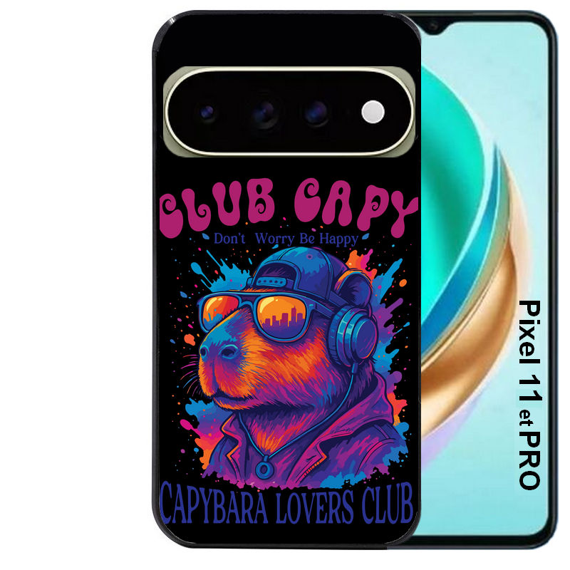 Coque pour Pixel 10 / 11 / PRO / XL capybara club