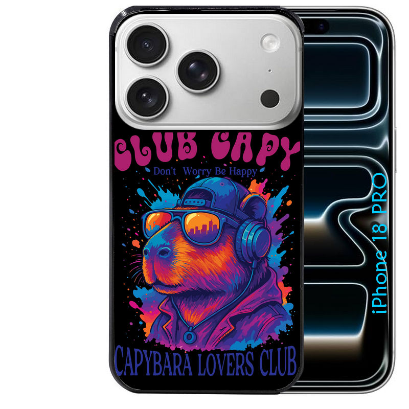 Coque pour Iphone 18 / PRO / PRO MAX / 18E capybara club