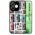 Coque noire pour Honor 600 LITE avec motif cassette multi protection antichoc personnalisée