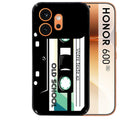 Coque noire taperso pour Honor 600 et 600 PRO personnalisable avec motif cassette vintage protection antichoc personnalisée