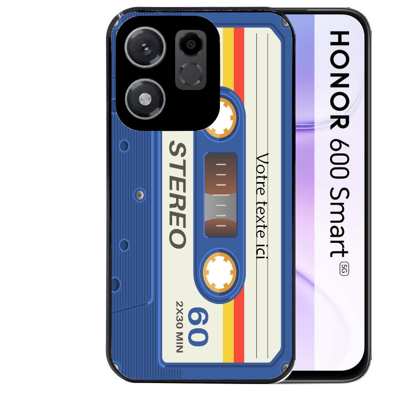 Coque pour Honor 600 SMART personnalisée cassette bleu