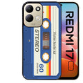 Coque pour Redmi 17 et 17C 4G 5G personnalisée cassette bleu