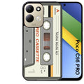 Coque pour POCO C95 PRO personnalisée cassette grise