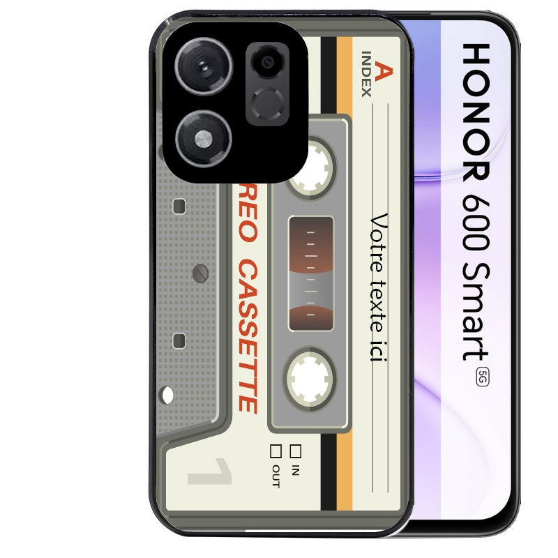 Coque pour Honor 600 SMART personnalisée cassette grise