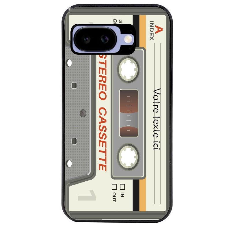 Coque pour Pixel 8A 9A 10A personnalisée cassette grise