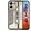 Coque pour Redmi 17 et 17C 4G 5G personnalisée cassette grise