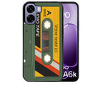 Coque pour Oppo A6 A6 A6K personnalisée cassette kaki