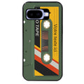 Coque pour Pixel 8A 9A 10A personnalisée cassette kaki