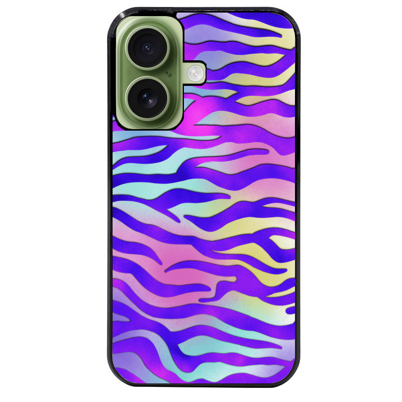 Coque noire taperso pour Iphone 17 17E AIR MAX PRO avec motif zebre color protection antichoc personnalisée