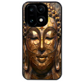 Coque noire taperso pour OnePlus 15 avec motif bouddha et mosaique protection antichoc personnalisée