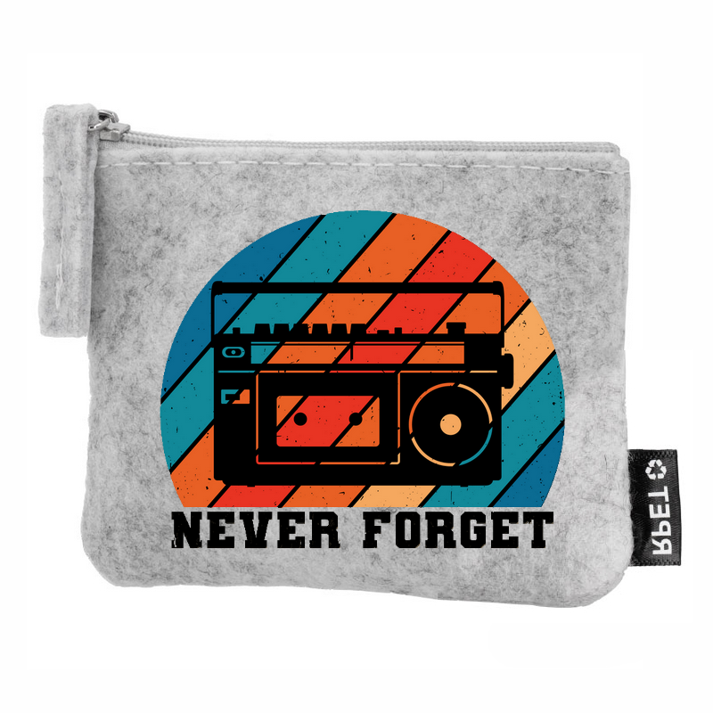 Porte monnaie cassette tape en feutrine en feutrine