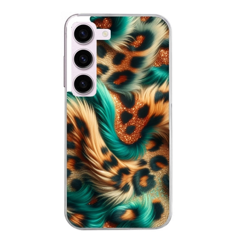 Coque taperso pour Galaxy A13 4G et 5G A23 A53 avec motif effet fourrure leopard 3 protection antichoc personnalisée