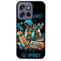 Coque noire taperso pour Moto Edge 60 et Neo Fusion Pro avec motif skate board protection antichoc personnalisée