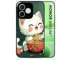 Coque noire pour Honor 600 LITE avec motif chat ramen nuage protection antichoc personnalisée