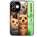 Coque noire pour Honor 600 LITE avec motif chat smile protection antichoc personnalisée