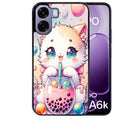 Coque pour Oppo A6 A6 A6K chat bubble manga