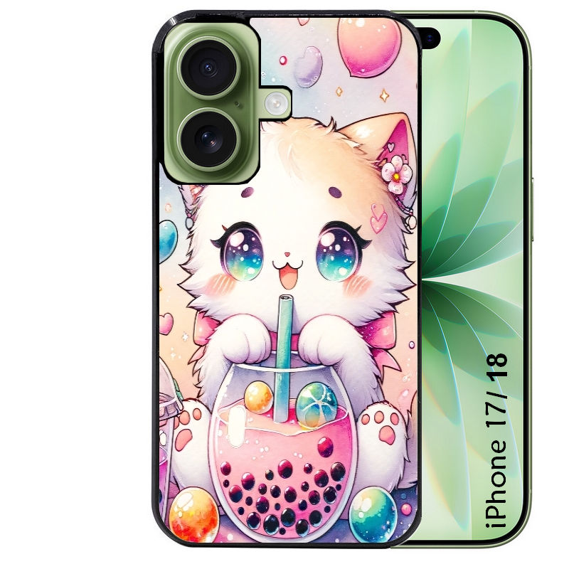 Coque pour Iphone 18 / PRO / PRO MAX / 18E chat bubble manga