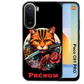 Coque pour POCO C81 PRO personnalisée chat carpe koii japan