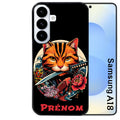 Coque pour Galaxy A08 A18 A28 A38 A58 personnalisée chat carpe koii japan