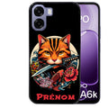 Coque pour Oppo A6 A6 A6K personnalisée chat carpe koii japan