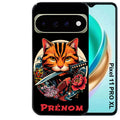 Coque pour Pixel 10 / 11 / PRO / XL personnalisée chat carpe koii japan