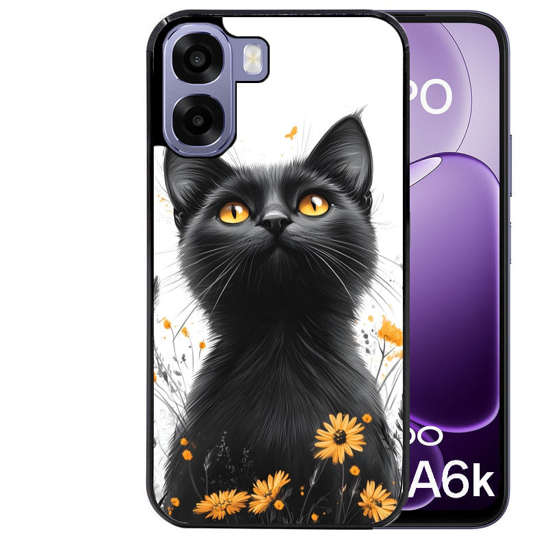 Coque pour Oppo A6 A6 A6K chat eyes