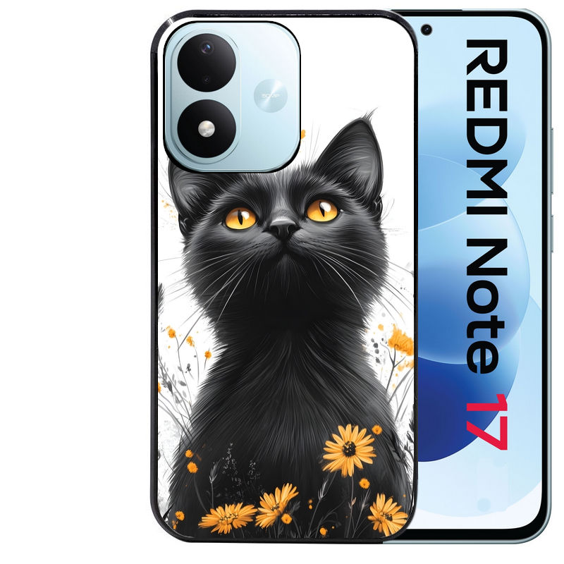 Coque pour Redmi Note 17 et PRO 4G 5G Max chat eyes