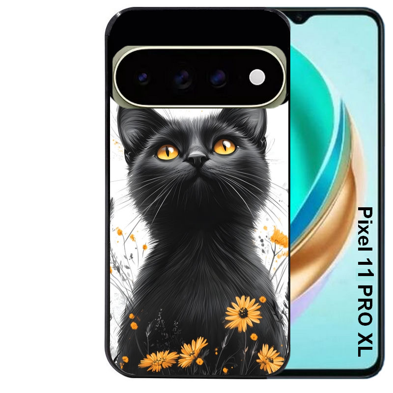 Coque pour Pixel 10 / 11 / PRO / XL chat eyes