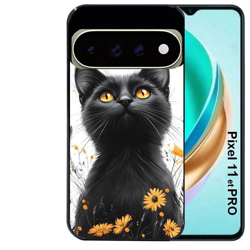 Coque pour Pixel 10 / 11 / PRO / XL chat eyes