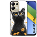 Coque pour POCO C95 PRO chat eyes