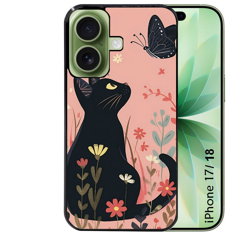 Coque pour Iphone 18 / PRO / PRO MAX / 18E chat papillon 2
