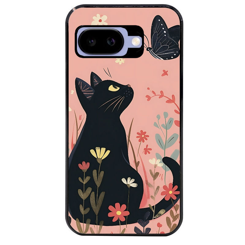 Coque pour Pixel 8A 9A 10A chat papillon 2