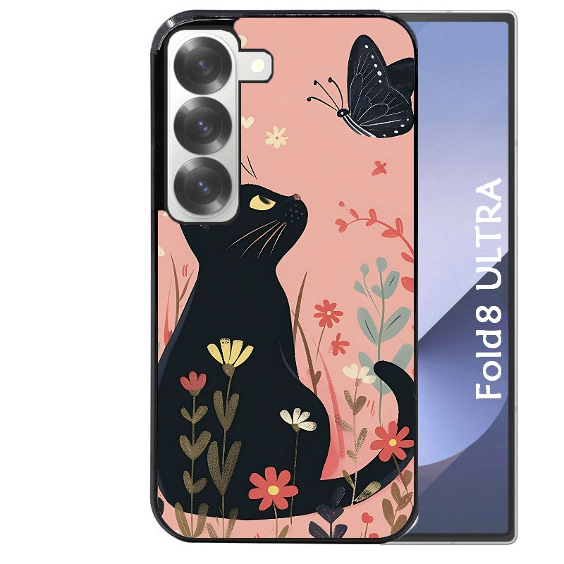 Coque pour Z FOLD 8 ULTRA chat papillon 2