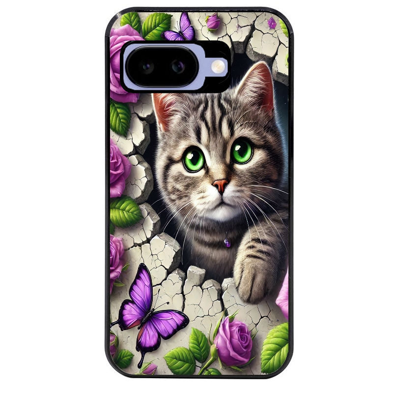 Coque pour Pixel 8A 9A 10A chat papillon 3