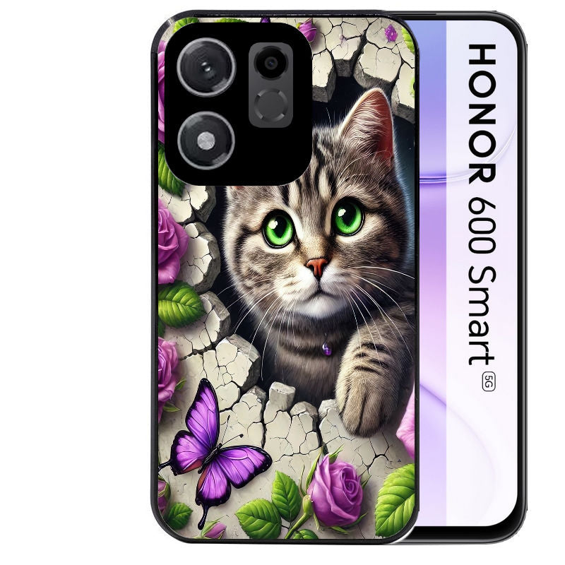 Coque pour Honor 600 SMART chat papillon 3