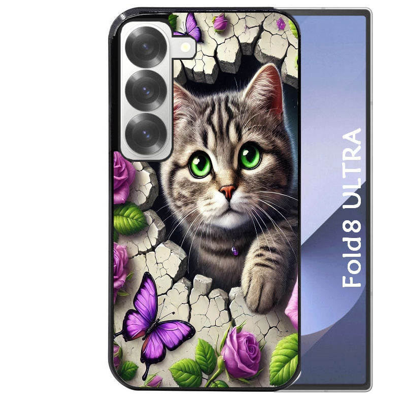 Coque pour Z Fold 8 / ULTRA chat papillon 3