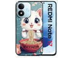 Coque pour Redmi Note 17 et PRO 4G 5G Max chat ramen cerisier
