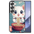 Coque pour Z Fold 8 / ULTRA chat ramen cerisier