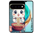 Coque pour Pixel 10 / 11 / PRO / XL chat ramen cerisier