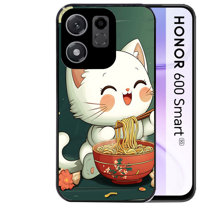 Coque pour Honor 600 SMART chat ramen nuage