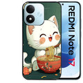 Coque pour Redmi Note 17 et PRO 4G 5G Max chat ramen nuage