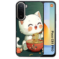 Coque pour POCO C81 PRO chat ramen nuage
