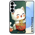 Coque pour Galaxy A08 A18 A28 A38 A58 chat ramen nuage