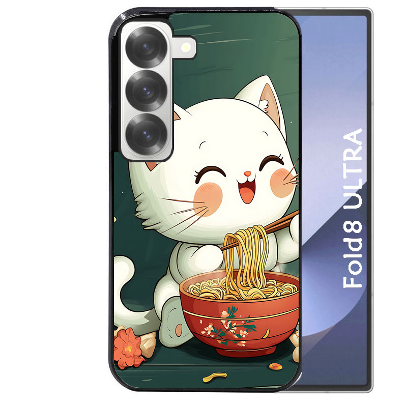 Coque pour Z FOLD 8 ULTRA chat ramen nuage
