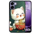 Coque pour Oppo A6 A6 A6K chat ramen nuage